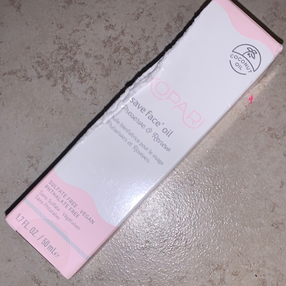Kopari (NEW) Pink and White Save Face Oil in Retail Box - Picture 1 of 3